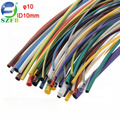 Feibo colorful electrical cable insulation PE diameter 10mm single wall heat shrink tubing